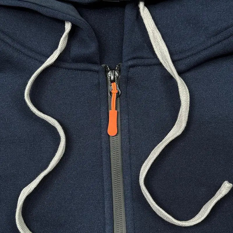 JEEP New Multi-Pocket Zipper Fleece Hoodie Casual Pullover Fashion Sweatshirt
