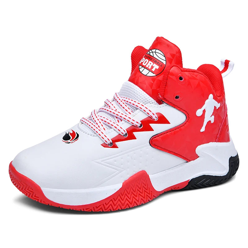 Children Basketball Shoes For Boys Girls Trainers High Top Sneakers Kids Training Shoes Outdoor Non-slip Children's Sports Shoes