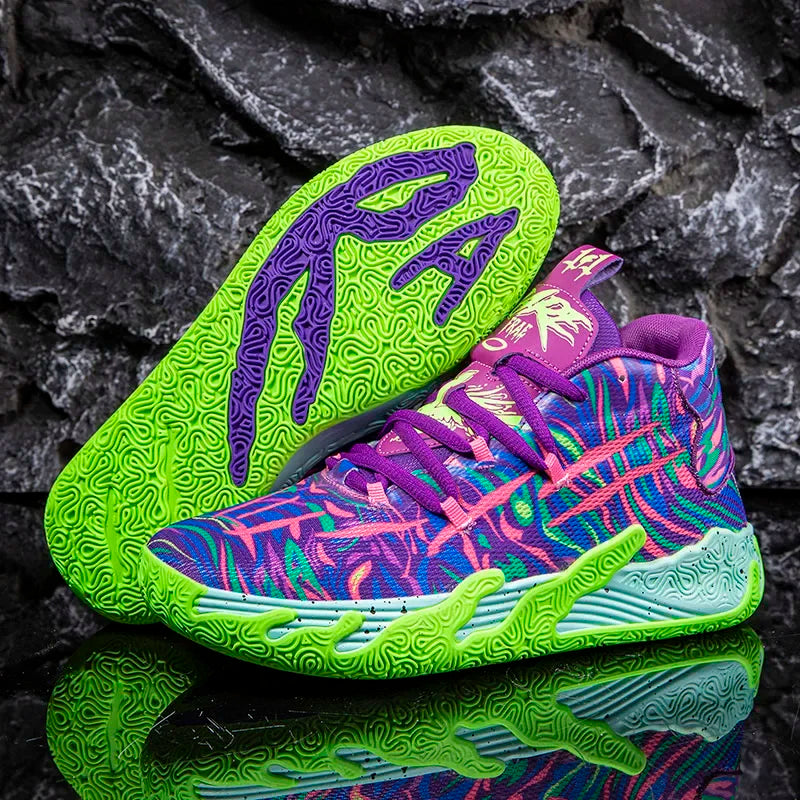 2026 Basketball Shoes for Men Cushioning Basketball Sneaker Women Kids High-top Outdoor Sport Sneakers Breathable Athletic Shoes