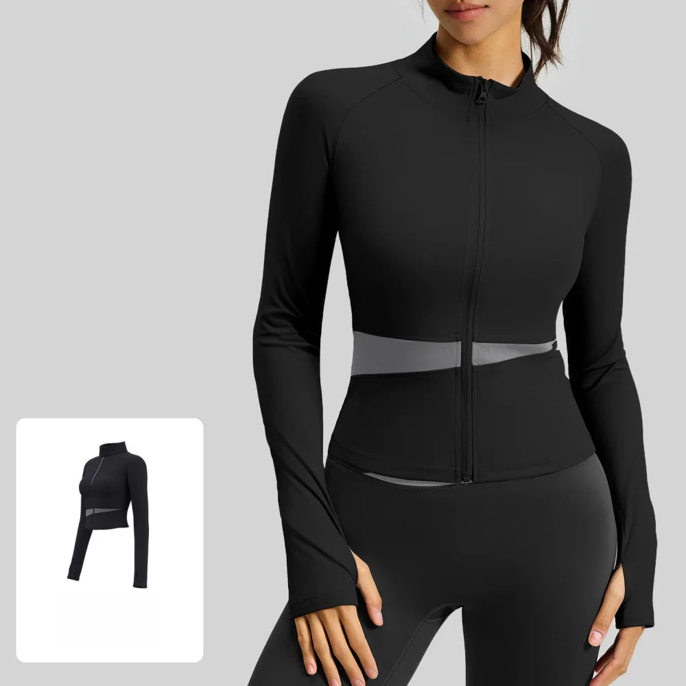 Women's Sports Wear For Fitness Jogging Long Sleeve Naked Feel Gym Woman Sport Shirt Yoga Top Female Workout Tops T-shirt