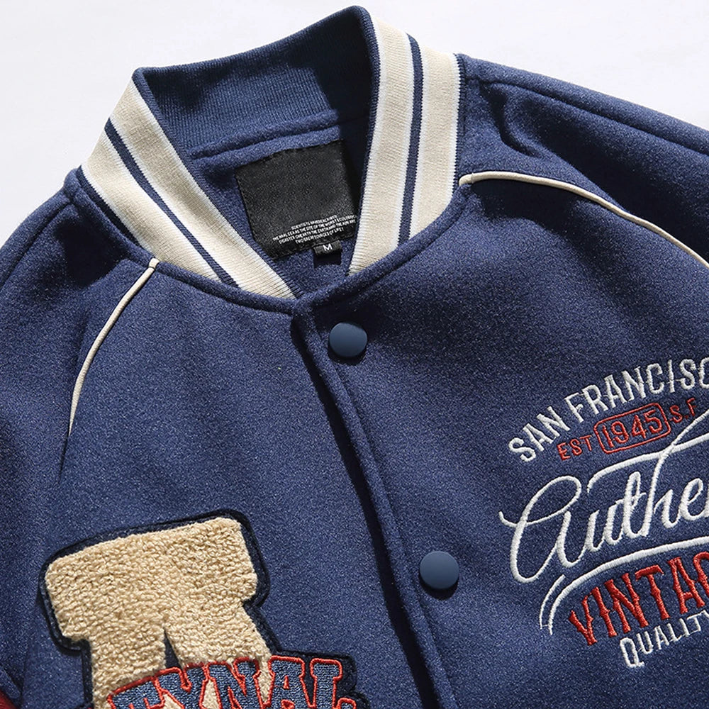 Baseball Uniform Jacket Men Letter Embroidered Streetwear Varsity Jackets Vintage Harajuku Casual College Spring Autumn Unisex original  USA 2026 🇺🇸