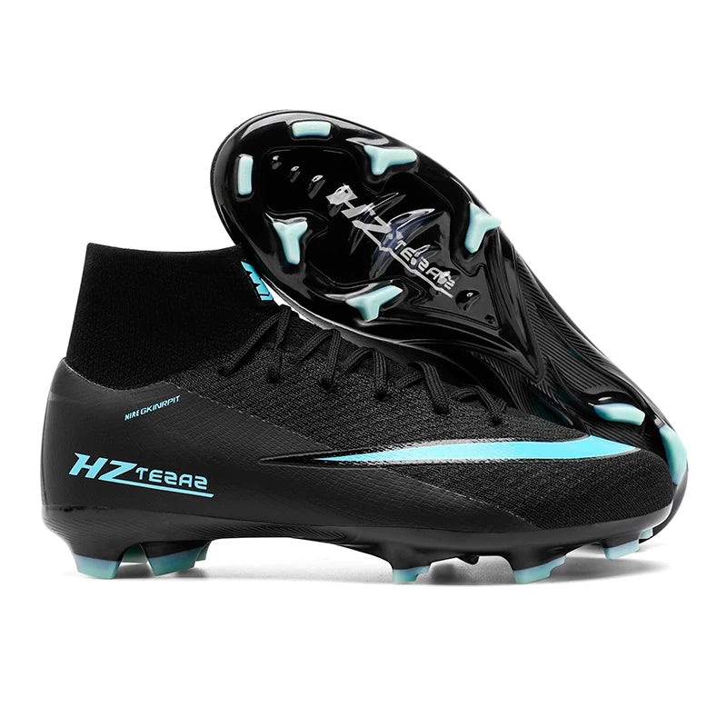 New Men Soccer Shoes Breathable Cleats Adult Outdoor Sport Football Boots Training Boys Long Spikes Non Slip Match Comfortable