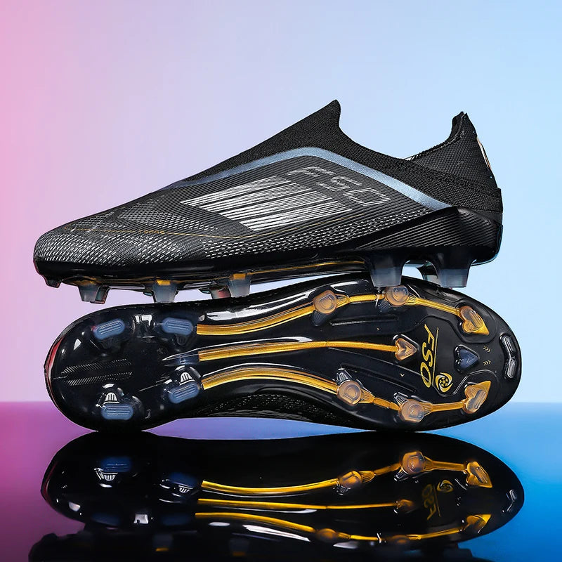 New Men Soccer Shoes Match Training Boys Breathable Adult Cleats Outdoor Sport Football Boots Non Slip Long Spikes Comfortable