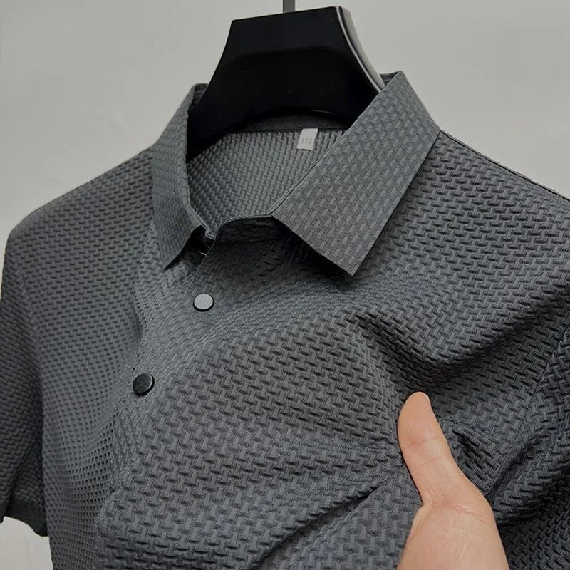 Nueva Camiseta sencilla diaria en verano 2026 camisa polo para hombres de cercanías de negocios cómoda y transpirable blusa de m