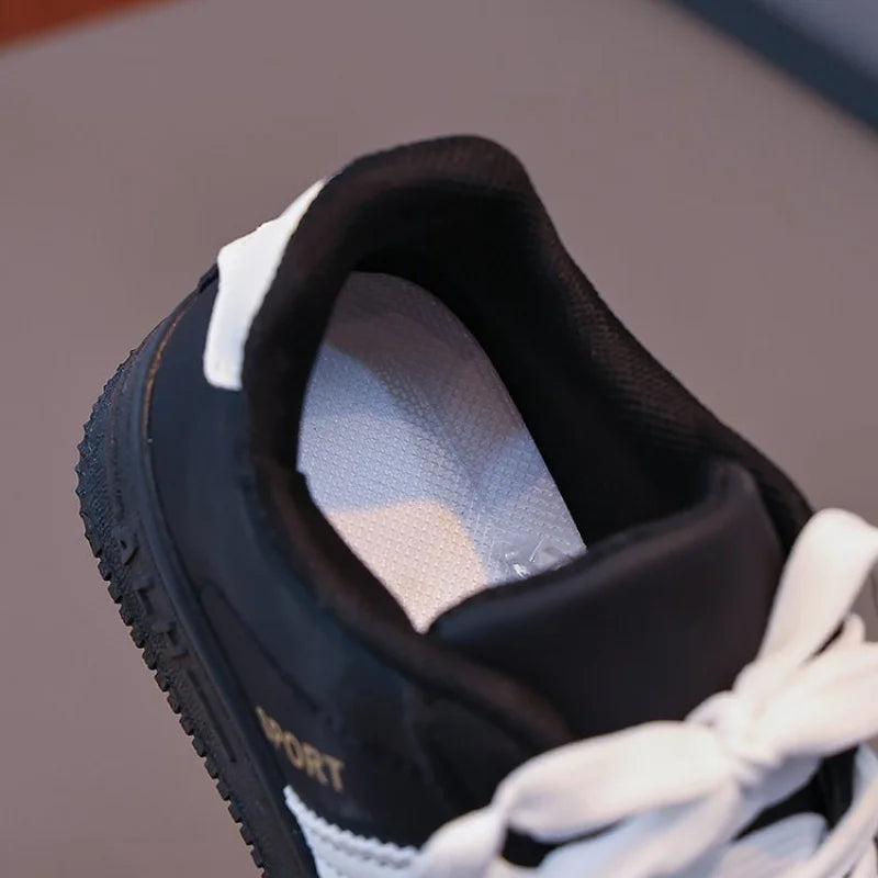Kids Comfort Flats, Summer Stylish Striped Casual Sneakers, Wear-Resistant Walking Shoes for School & Outdoor Play