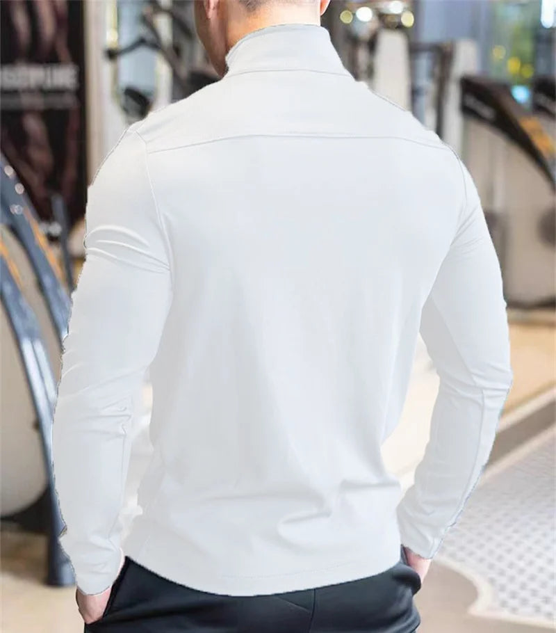 Mens Gym Fitness Tops High Quality Running Sports Jacket Outdoor Workout Training Sweatshirt zipper Jacket cardigan men coat