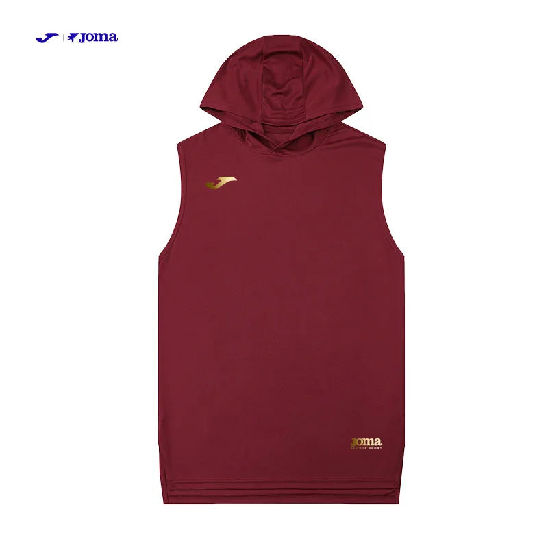 JOMA Logo hooded vest Summer Men's Sleeveless  Quick-Dry Breathable T-Shirt, for Sports and Fitness Basketball Sleeveless Top