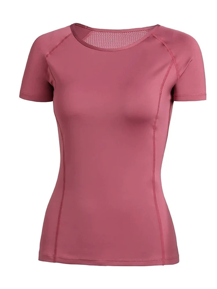Ladies Sportswear Yoga Wear Women's Sports T-Shirt  Top Fitness Clothes Running USA 🇺🇸