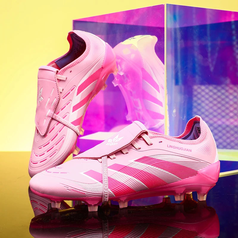 New Men Football Boots Non-Slip High-quality Soccer Shoes Grass Cleats High-top Futsal Sneakers Match Indoor Hot-selling Outdoor