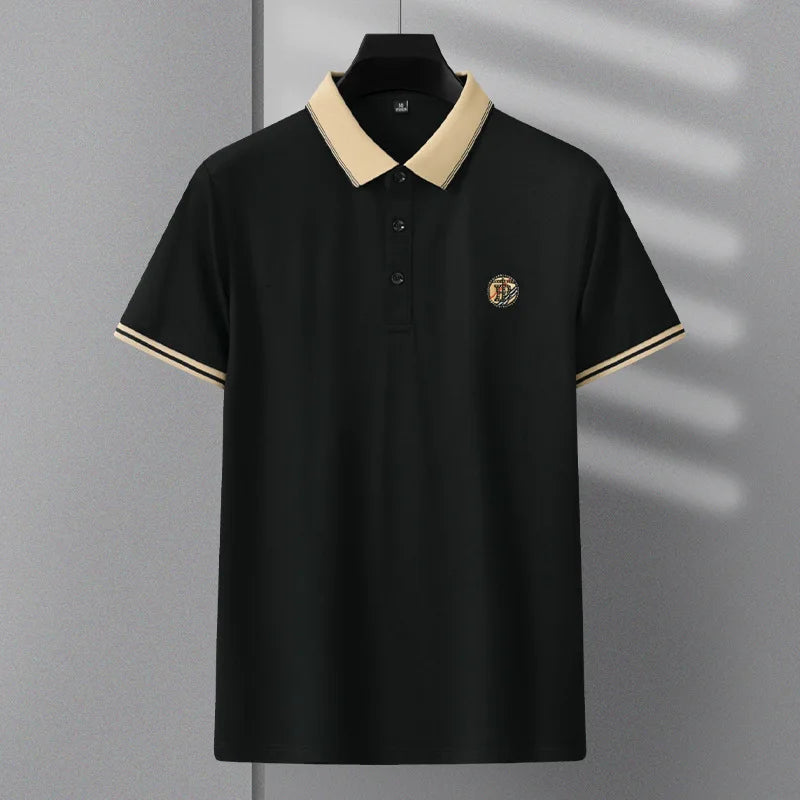Summer Men's Polos Short Sleeve Polo Shirt Solid Golf Wear Business Casual Tees Men Clothing Camiseta Hombre Manga Corta