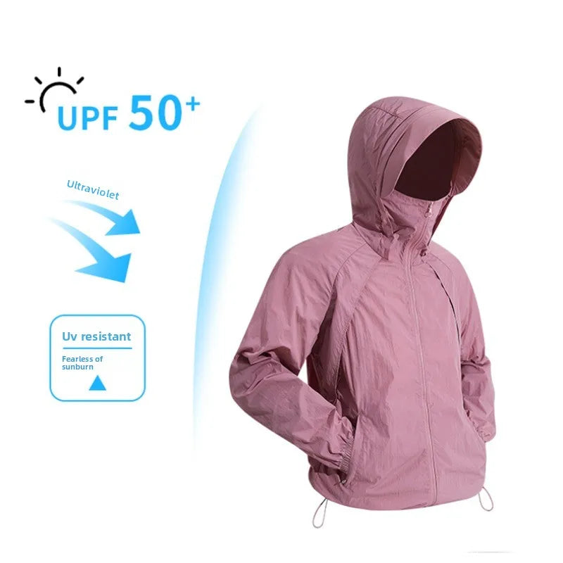 Summer Fashion Trend Sun Protection Skin Clothing Outdoor Football Training UV Protection Lightweight Breathable Couple Jacket 🇺🇸