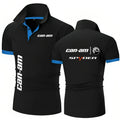 Camisa Polo Hombre Can Am Team Motocicletas Manga Corta Polo Verano Motocicleta F1 CanAm Team Ropa Urbana Tops Casuales