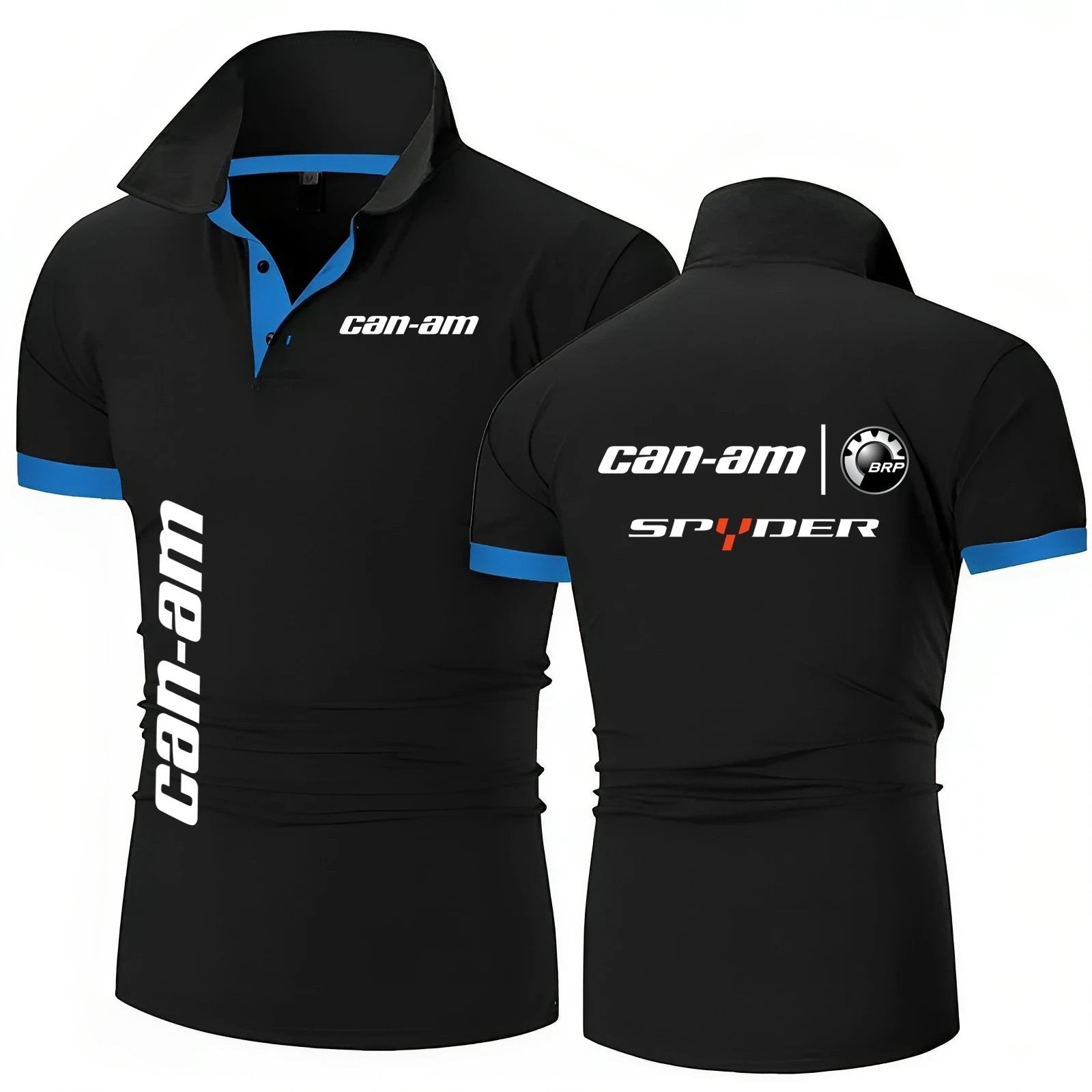 Camisa Polo Hombre Can Am Team Motocicletas Manga Corta Polo Verano Motocicleta F1 CanAm Team Ropa Urbana Tops Casuales