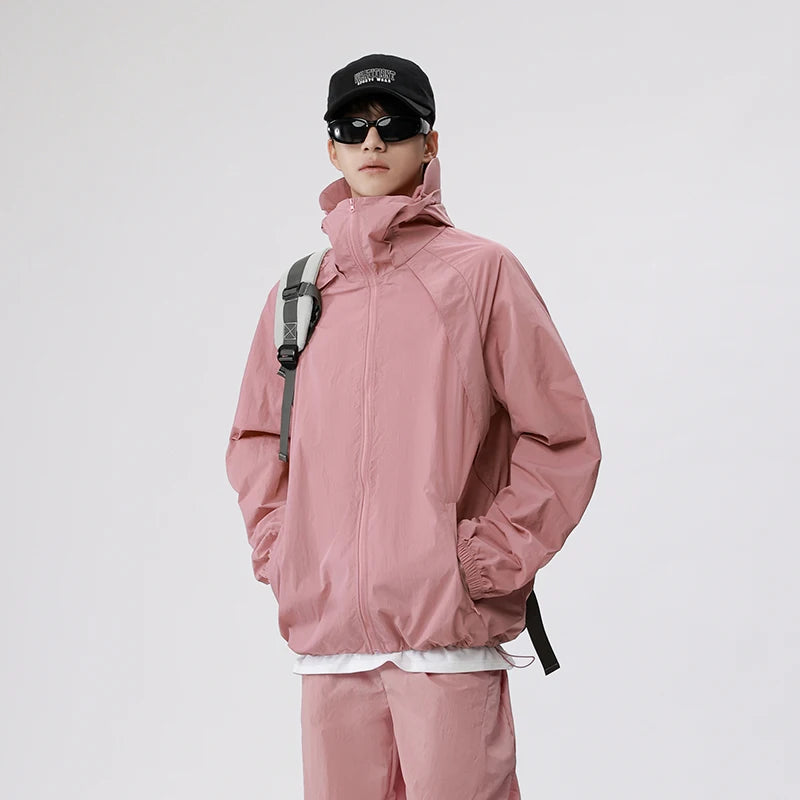 Summer Fashion Trend Sun Protection Skin Clothing Outdoor Football Training UV Protection Lightweight Breathable Couple Jacket 🇺🇸