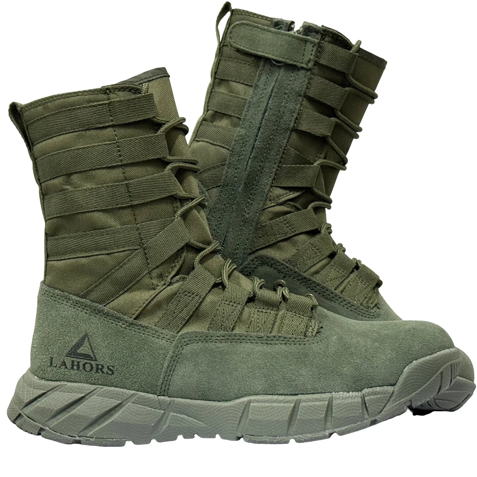 LAHORS Lightweight Suede Leather Tactical Combat Boots Men Outdoor Hiking Desert Army Shoes Breathable Male Ankle Boots Man made