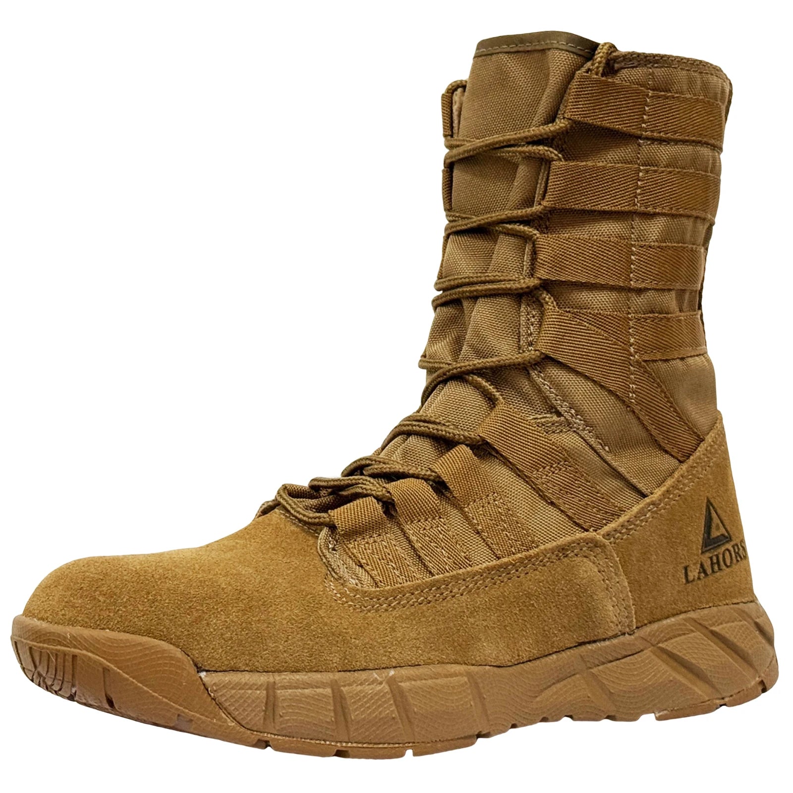 LAHORS Lightweight Suede Leather Tactical Combat Boots Men Outdoor Hiking Desert Army Shoes Breathable Male Ankle Boots Man made