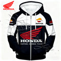 2026 New Autumn and Winter Fashion Design Motorcycle Suit Honda Racing Enthusiast Outdoor Sports Hooded Jacket Zipper Sweatshirt