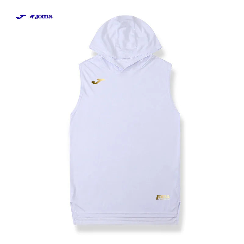 JOMA Logo hooded vest Summer Men's Sleeveless  Quick-Dry Breathable T-Shirt, for Sports and Fitness Basketball Sleeveless Top
