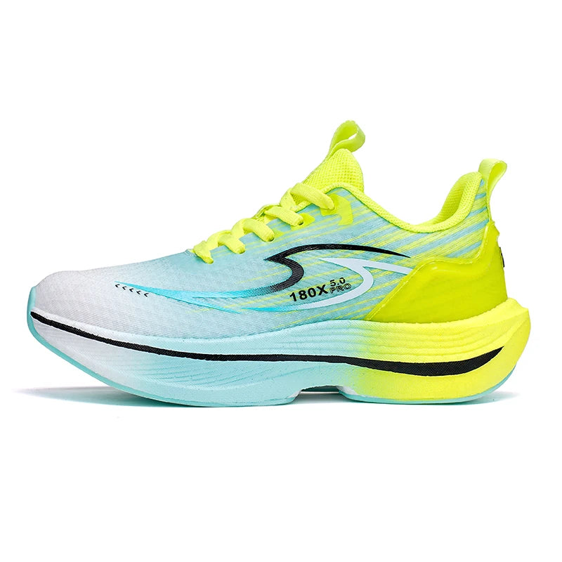 Marathon running shoes for women with soft soles, shock absorption lightweight and breathable carbon plate running shoes