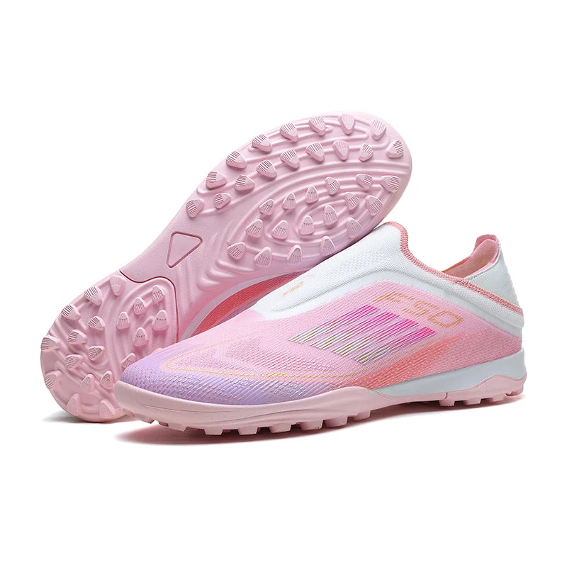 New Men Soccer Shoes Match Training Boys Breathable Adult Cleats Outdoor Sport Football Boots Non Slip Long Spikes Comfortable