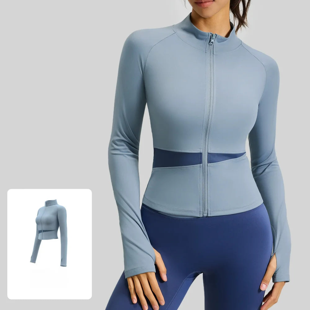 Women's Sports Wear For Fitness Jogging Long Sleeve Naked Feel Gym Woman Sport Shirt Yoga Top Female Workout Tops T-shirt