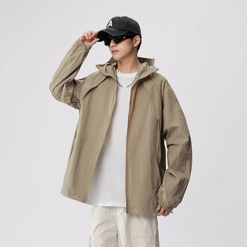 Summer Fashion Trend Sun Protection Skin Clothing Outdoor Football Training UV Protection Lightweight Breathable Couple Jacket 🇺🇸