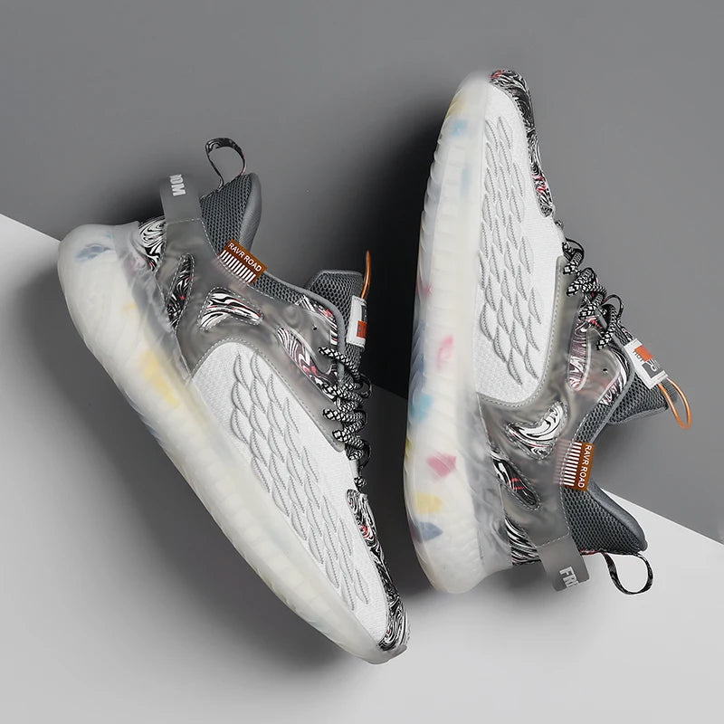 Shoes For Men Breathable Men's Sneakers Fashion Comfortable Casual Shoes Tenis Sport Running Shoes New Popcorn camouflage shoes