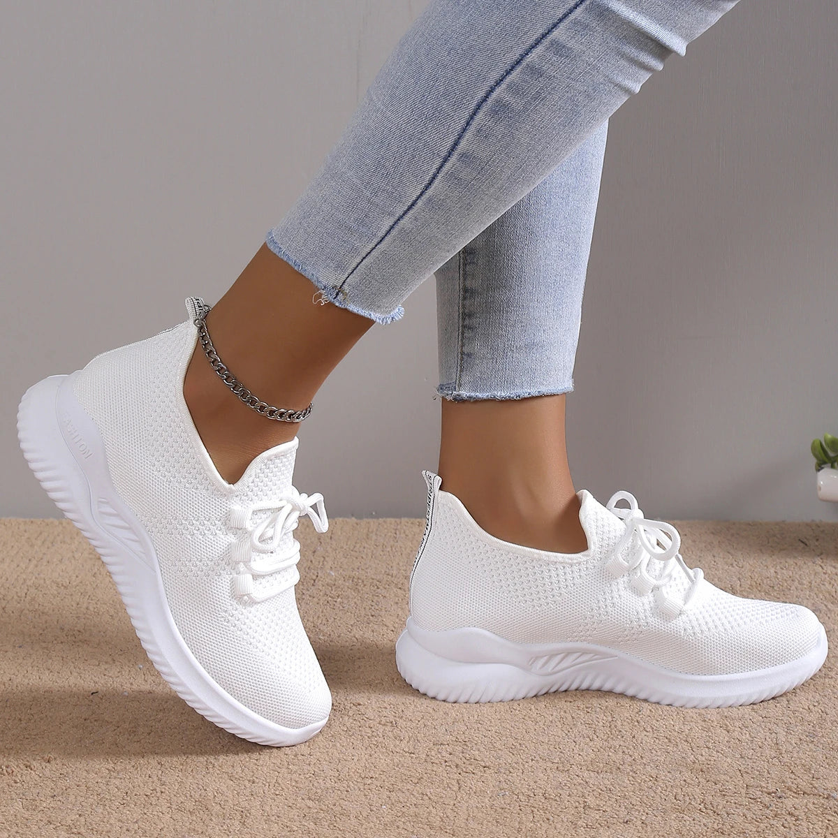 Women Running Shoes Breathable Casual Sneakers Lightweight Gym Outdoor Sport Comfortable