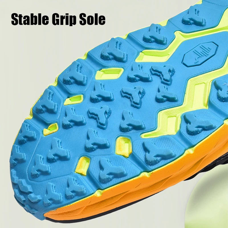 Men's Marathon Shoes Running Shoes Breathable High elasticity Cushioning Male Lightweight Sports Shoes Fitness Training