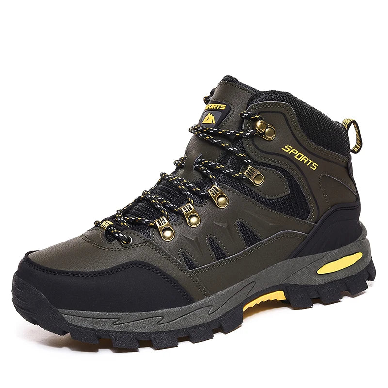 Men's and women's casual sports shoes fashion comfortable outdoor hiking lovers running shoes non-slip plus high-top shoes