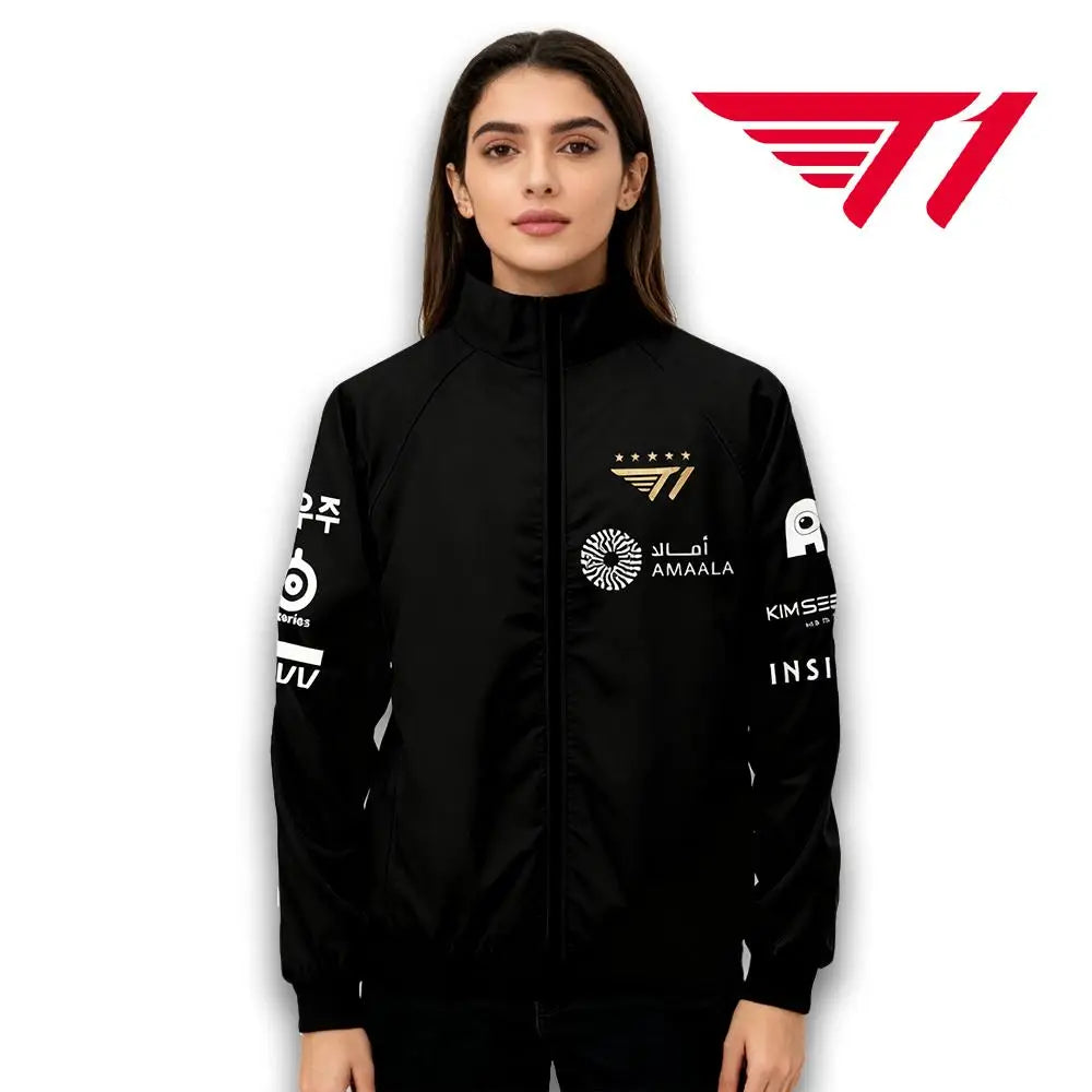 2025 World Championship T1 Team Jackets Jersey SKT Faker LCK Esports Club Training Uniform Men Women Autumn/winter Sports Jacket
