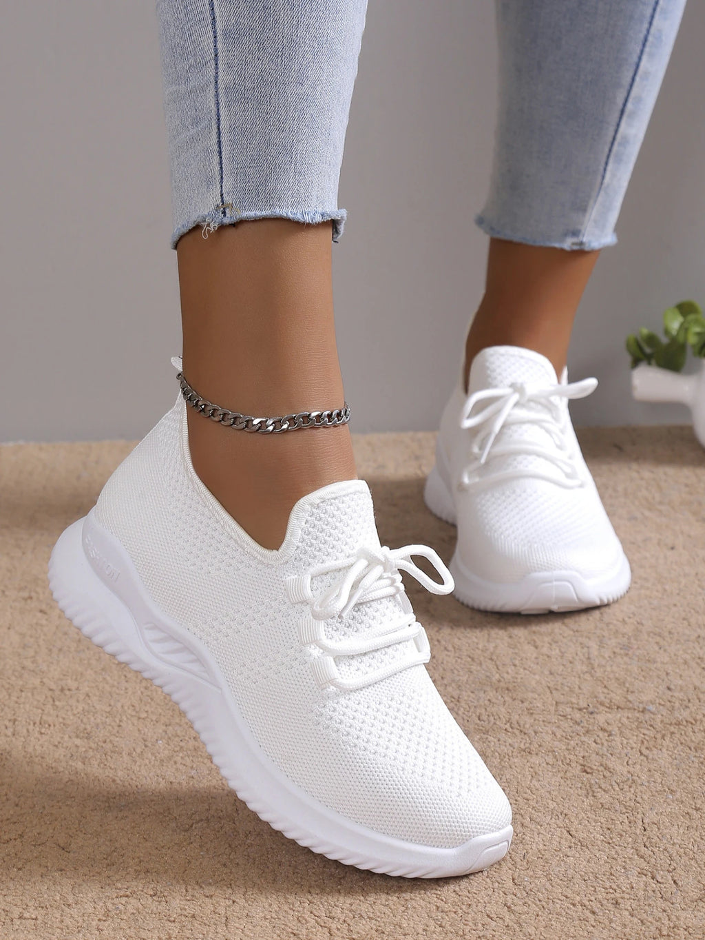 Women Running Shoes Breathable Casual Sneakers Lightweight Gym Outdoor Sport Comfortable