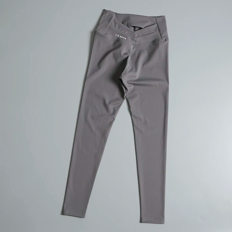 Yoga pants for women with high waist lifting hips quickly dry spring and summer elastic belly-closing back hollow tight jogging