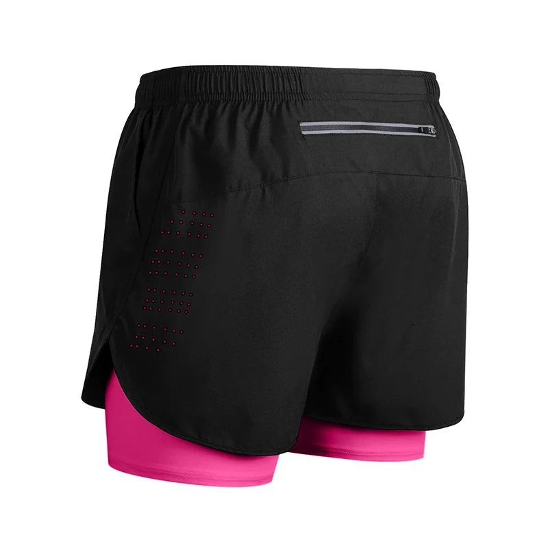 Men's Running Shorts 2025 New Release Gym Fitness 2-in-1 Exercise Summer Quick Dry Trendy Personalized Running Shorts