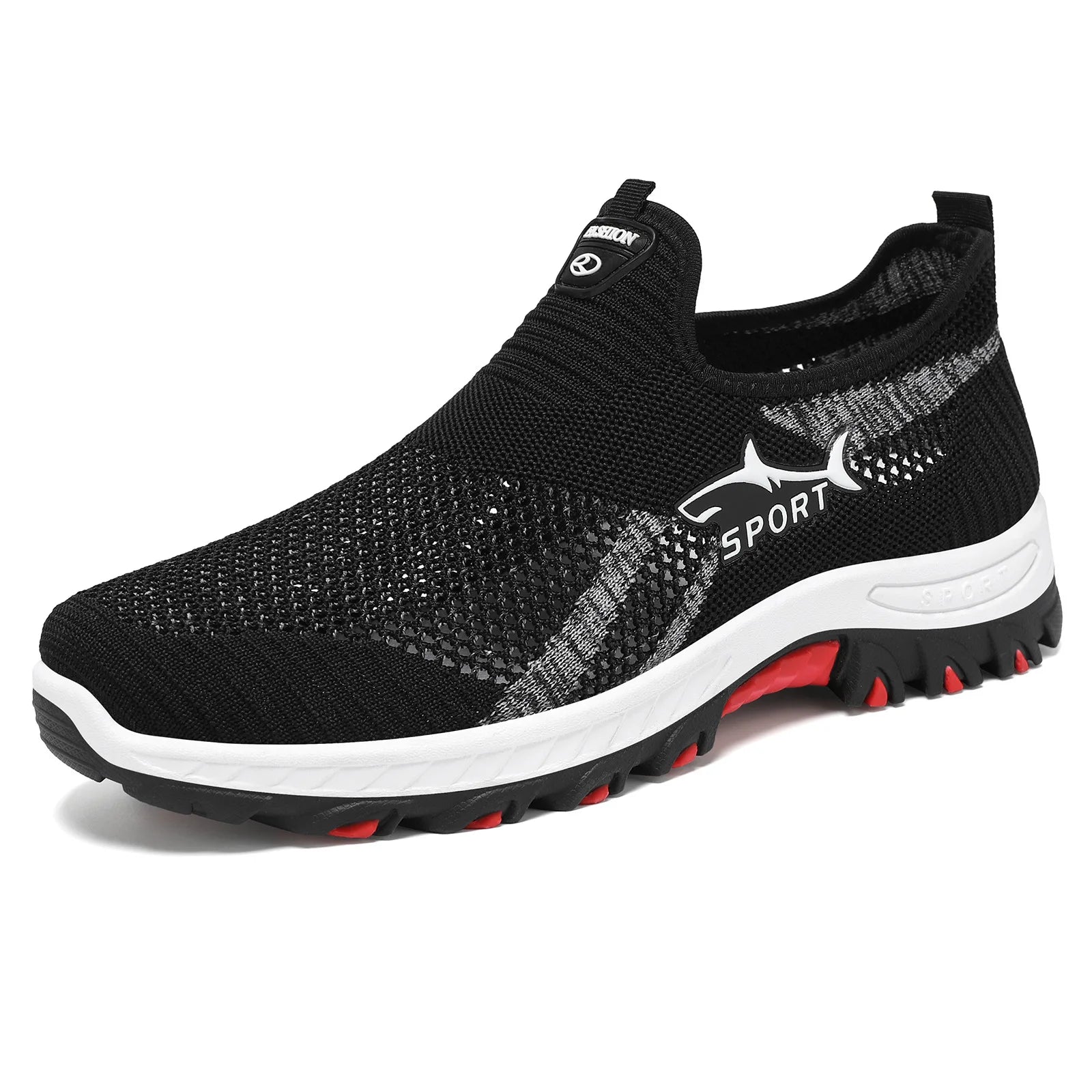 Men's Trendy New Comfortable Mesh Breathable Casual Sports Shoes Soft Soled Running Men's Vulcanized Shoes Zapatos De Hombre