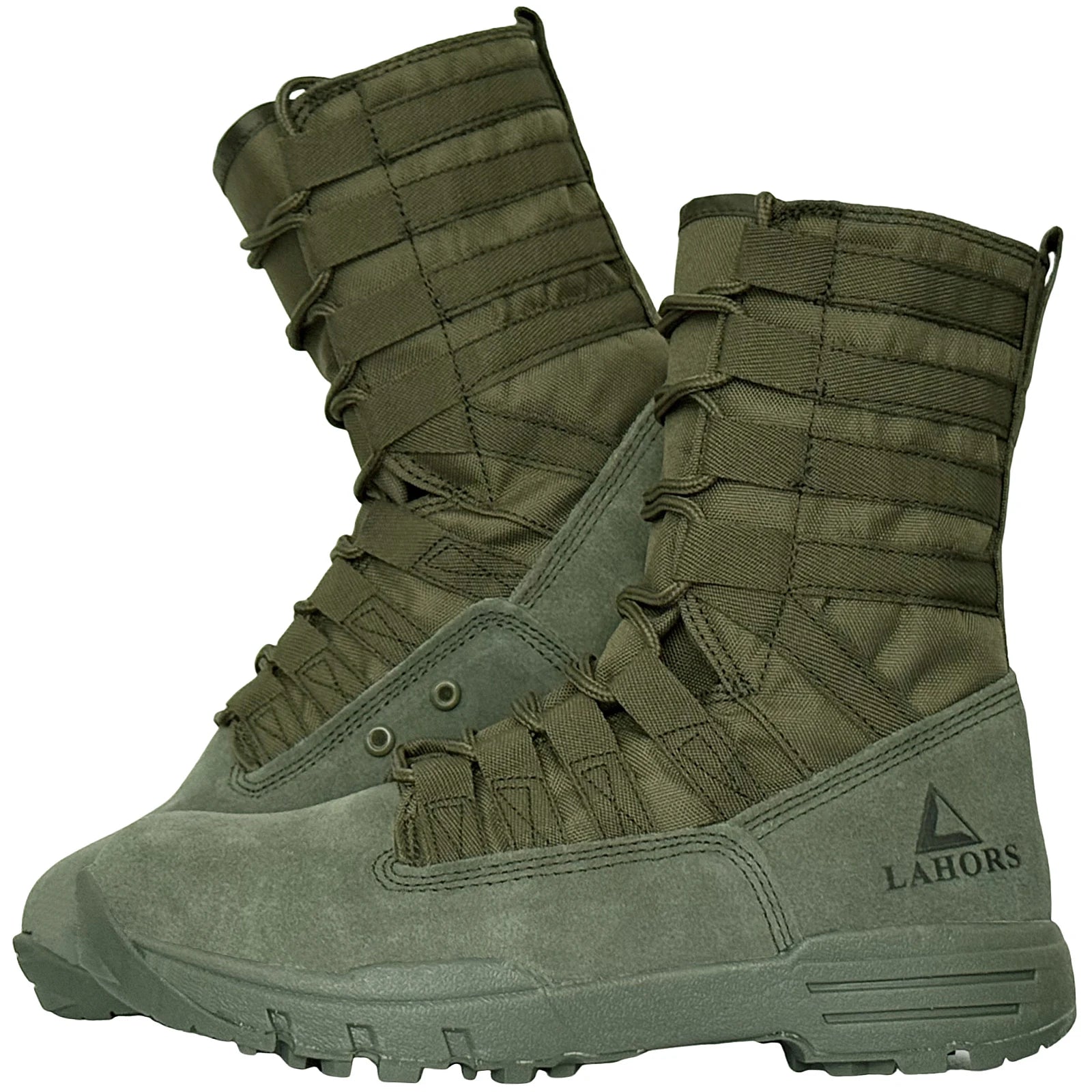 LAHORS Lightweight Suede Leather Tactical Combat Boots Men Outdoor Hiking Desert Army Shoes Breathable Male Ankle Boots Man made