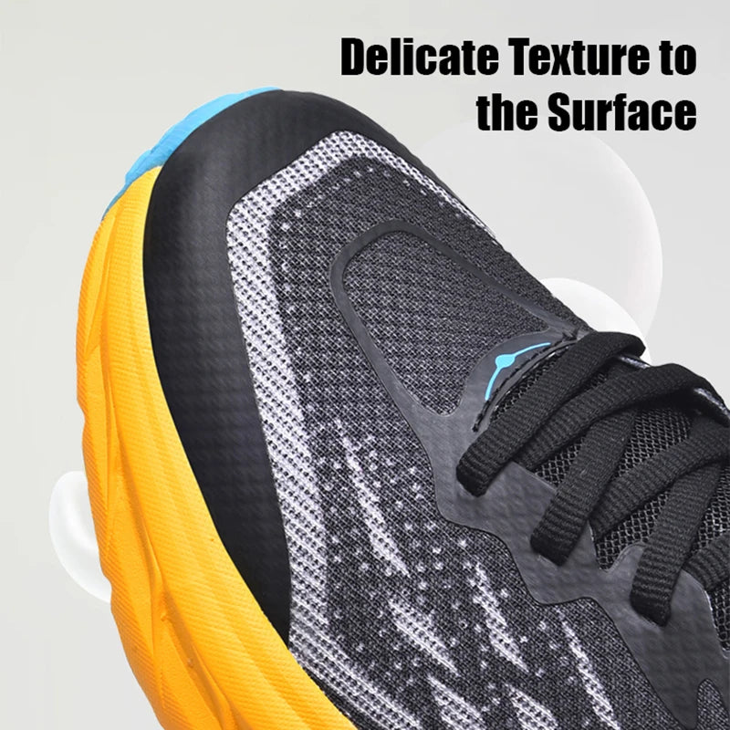 Men's Marathon Shoes Running Shoes Breathable High elasticity Cushioning Male Lightweight Sports Shoes Fitness Training