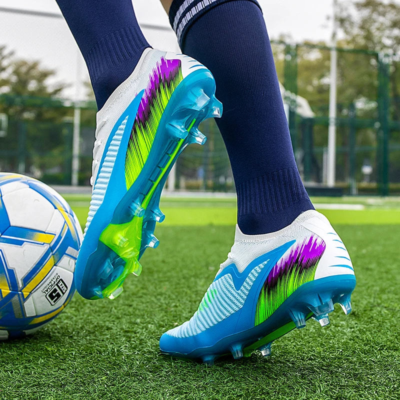 Soccer Shoes Cleats for Men and Women Professional Football boots Training Outdoor Durable Firm Ground Lightweight Adult Rugby
