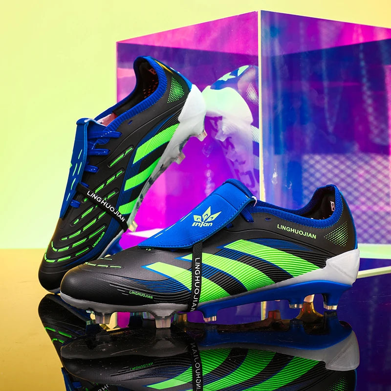 New Men Football Boots Non-Slip High-quality Soccer Shoes Grass Cleats High-top Futsal Sneakers Match Indoor Hot-selling Outdoor