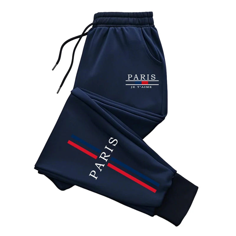 Paris Fashion Tracksuit Hooded Sweatshirt Sweatpants City Vibe Hoodies 2 Piece Set Autumn Winter Men's Daily Casual Sport Outfit