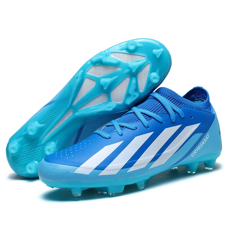 New Men Soccer Shoes Cleats Training Outdoor Non Slip Adult Breathable Football Boots Sport Boys Long Spikes Match Comfortable