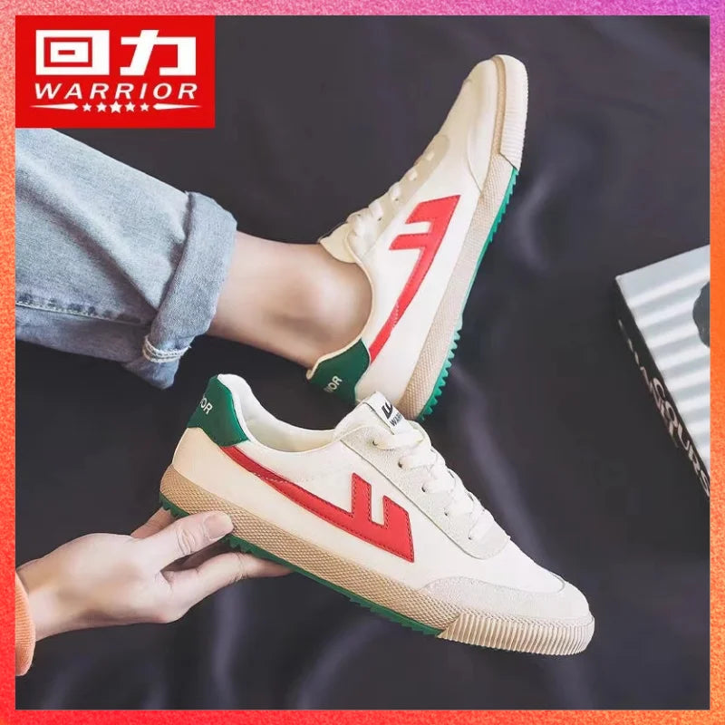 Warrior 2025 Lightweight Breathable Flats Shoes Luxury Brand Men's White Walking Sneakers Zapatos Hombre Chaussure Homme